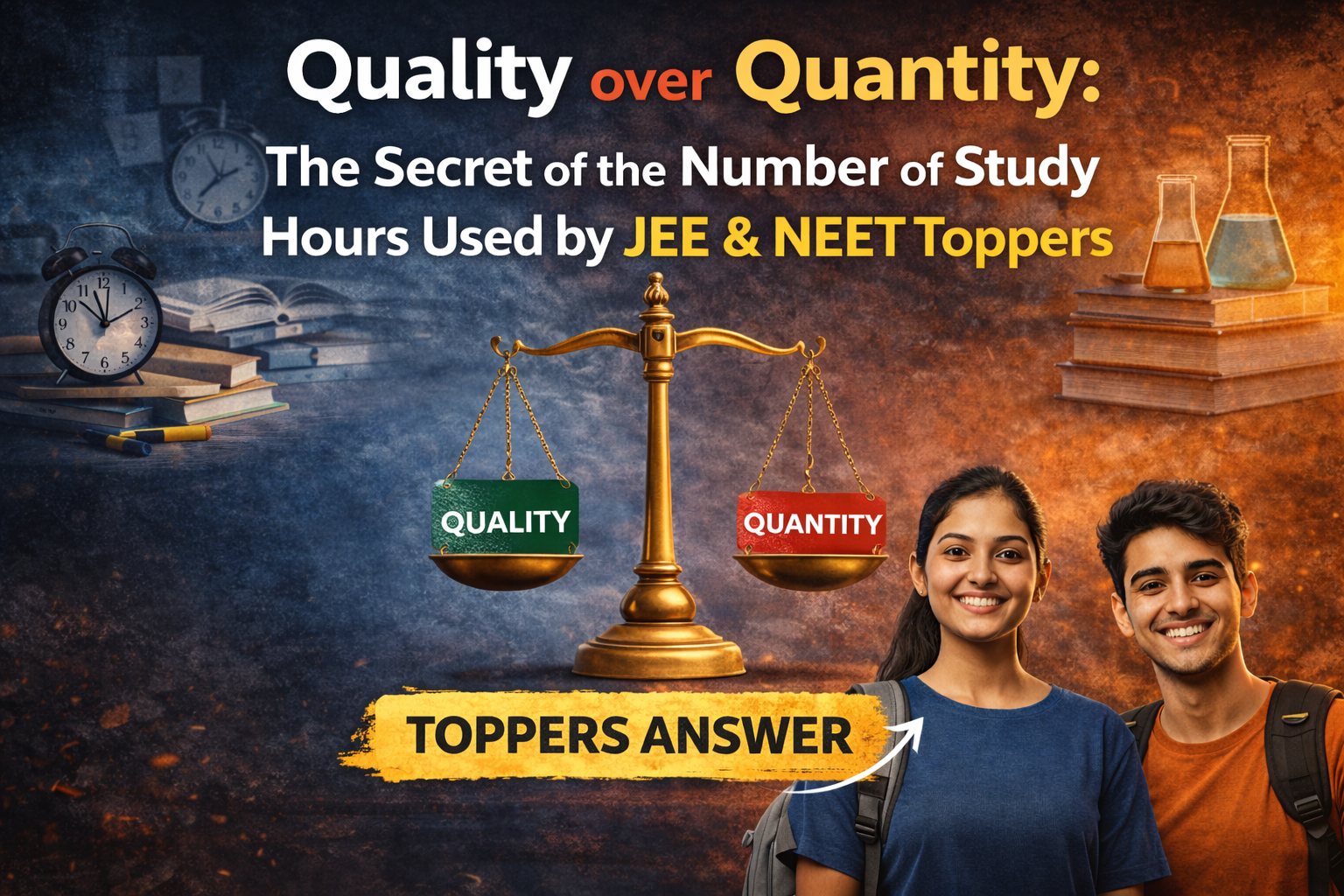 Quality over Quantity: The Secret of the Number of Study Hours Used by JEE & NEET Toppers